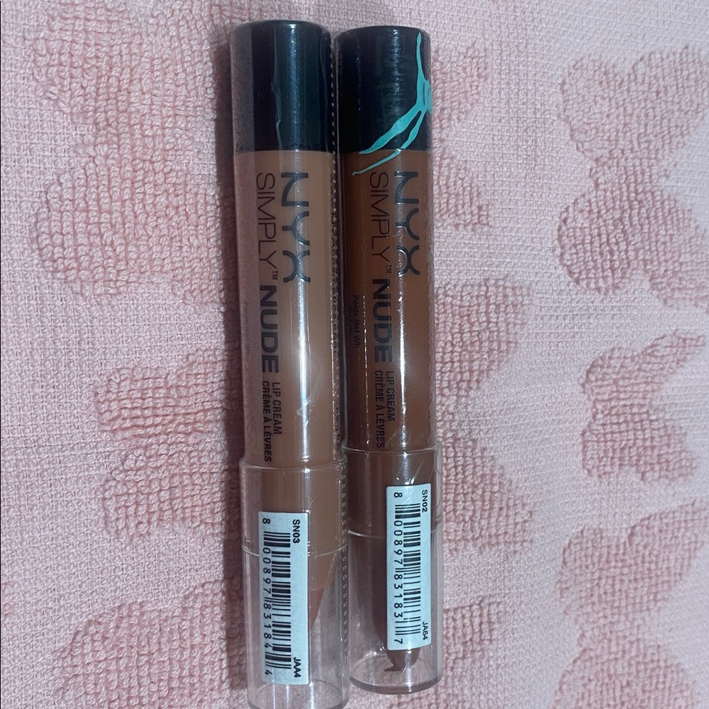 NYX Simply Nude Lip Cream Duo - Beige and Chocolate